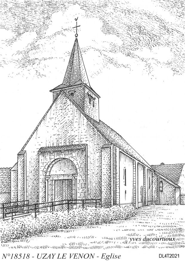N 18518 - UZAY LE VENON - église